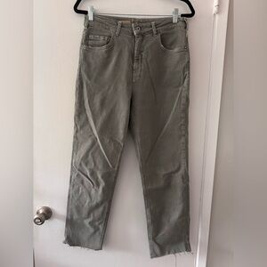 Pilcro Gray/Green Straight Leg Jeans Soft Fabric
